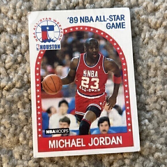 1989 - 90 NBA Hoops AllStar Game Michael Jordan #21 NM - Picture 1 of 4